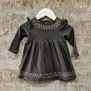 Carter's grey dress with heart details